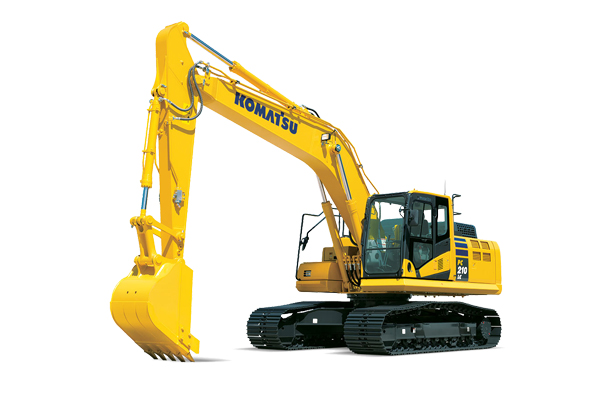 Excavator used for marine cargo operations