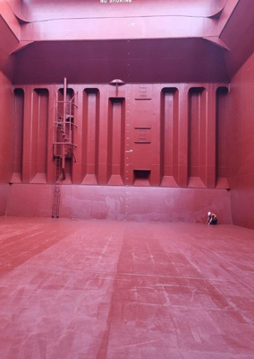 Clean cargo hold ready for inspection